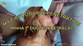 first dp feels insane with asian guy's thick cock stretching me!