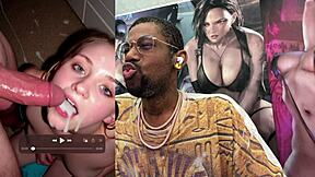 BIG BBC CUMS HARD IN EBONY TEEN'S TIGHT ASS & MOUTH!