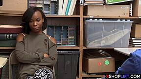 that shoplifters punishment in the garage was intense for her