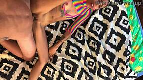 petite latina's buttplug tease explodes into monster cock pounding