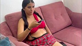 hey little stepsis, acro help for your big-tit blowjob reward?