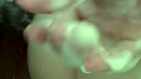 moms away so stepdad sneaks into bathroom for bubble butt interracial pounding