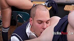 Classroom gangbang with Lexi Lore Lily Lane Kylie Rocket