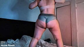 POV Cute Thick Latina Twerks Bedroom Doggy Fuck