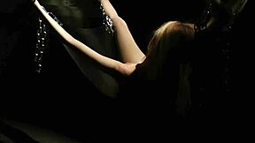 Virgin Slave's Rough Ass SPANKING And FUCK In Suspension CHAINS!