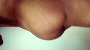 naughty stepmom alone seduces stepsons cock for bed interview flashing huge natural tits