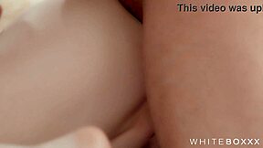 couple fucks passionately then cums all over her pussy