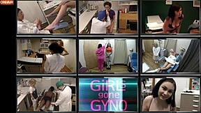 selena sativa endures humiliating latex glove tickle fingering gaping exam