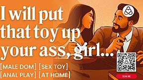Hot teacher dominates student with anal toys and rough sex at home?
