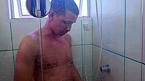 😍 hired this sexy maid and she chokes on my cock in the bath! 🔥