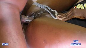 My hot black dick explodes thick cum in her warm tight vagina