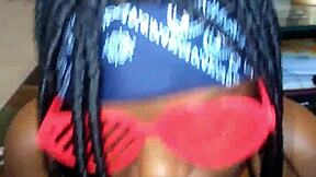 Sloppy Ebony Teen Deepthroats For Valentine's Cumshot‼