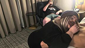 First Time Cucking Hubby With Massive Cock Deepthroat