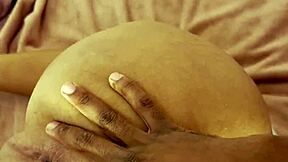 bbc creampie fills slut trans milk chocolate hole!