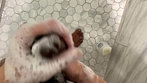 stepsister sneaks into stepbro shower for handjob fun?