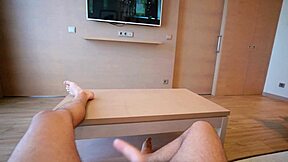 Maid Teases No Panties Buttplug Wild?