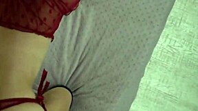 skinny classmate in lingerie orgasms rough on classmate's monster cock