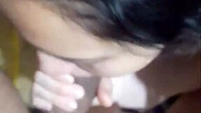 my teen gf in lingerie sucks cock so rich mmm