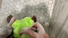 stepsister sneaks into stepbro shower for handjob fun?