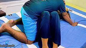 Step sis shows pussy but bro plugs wrong hole with anal toy?