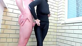 Leggings cfnm stepmom handjobs muscular stallion creampie