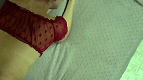 skinny classmate in lingerie orgasms rough on classmate's monster cock