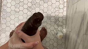 stepsister sneaks into stepbro shower for handjob fun?