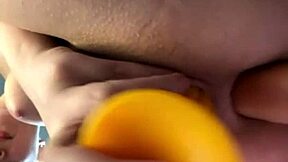 Horny 18yo Blonde Squirts Face Double Penetration Closeup