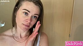 BUSINESSMAN FACE FUCKS SLAVE SECRETARY deepthroat cum covered what she's worth