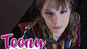 Secretary Rebecca Vanguard Milks Boss Cock for Creampie
