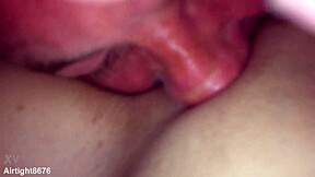 daddys filthy tongue deep in my tight pussy makes me orgasim so hard!!