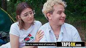 Two couples swing partners on HIKE sharing RIMMING and ANAL fun