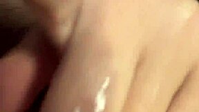 the latina with big natural tits overflows her pussy in a creamy homemade scene after dirty talk yoga massage