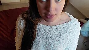 damn that big ass latina wife gets her tail pounded live on cam