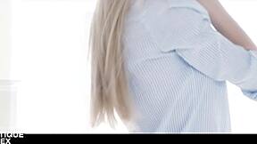 omg nancy a rides hubby's cock juicy pussy wet blonde glamour fuck 😍💦
