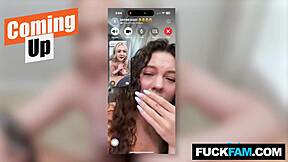 Shocked as stepsis Eva Nyx cheats live on video call with Joshua Lewis and Satine Summers