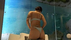 amateur teen gets soaked in piss play