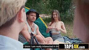 Two couples swing partners on HIKE sharing RIMMING and ANAL fun