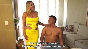 stepmom shocked by stepsons huge cock transformation decides to ride it hard