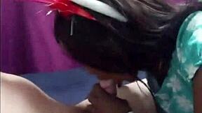 i crave sucking this hot black princess's white cock.