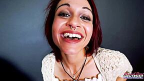 Keyton and Nica's Petite Inked Brunette Coeds Double Dildo Deepthroat Rimjob Toy Play Ball Licking Frenzy