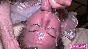 Submissive Bride's Throat Destroyed in Dark Ritual PMV!