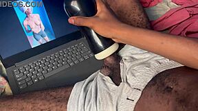 i watch hot girlfriend while fucking my pussy toy.