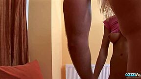 russian teen teases boyfriend then takes big cock deep in her ass