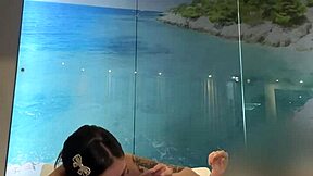 amateur teen gets soaked in piss play