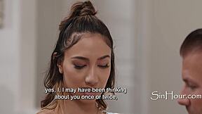 what if asian babysitter discovers client watches her porn with codey steele and kimora quin