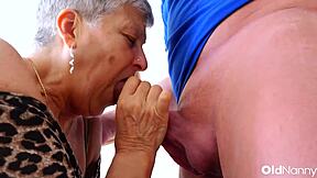 Will horny mature granny fuck young realtor in her bedroom?