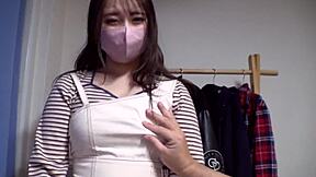 Amateur Japanese Babe Cums Hard In Homemade Facial Part 6!