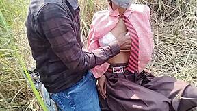 Indian Schoolgirl Caught in Jungle with BF Punished by Black Cock Hard Fuck!