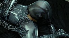 Bokep Indo Spiderman Cosplay Chick Creampied With Becek Wet Pussy!